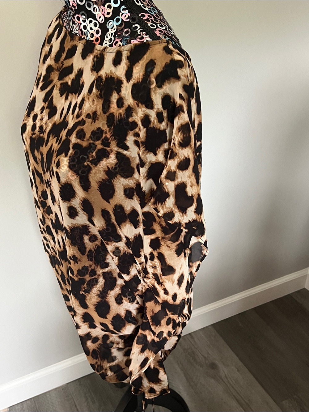 Victoria’s Secret Very Sexy Animal Print Sheer Swim Cover-Up Size XS/S - Picture 2 of 11